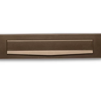 BASICS LB535 briefplaat buiten 330X80 brons 