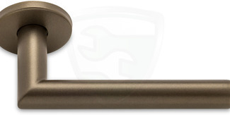 BASICS LB2-19 door handle pair on rosette EN1906 bronze