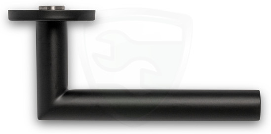 BASICS LB2-19 door handle left pointing to rosette EN 1906 black (half pair) kopen in Alkmaar bij Postma en Postma