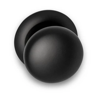 BASICS LB65V voordeurknop op rozet zwart 