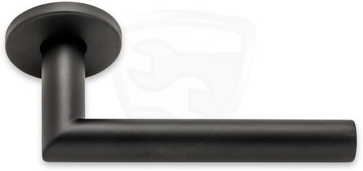 BASICS LB2-19 door handle left pointing to rosette EN 1906 black (half pair) kopen in Alkmaar bij Postma en Postma