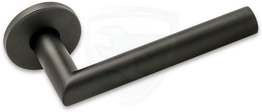 BASICS LB2-19 door handle left pointing to rosette EN 1906 black (half pair) kopen in Alkmaar bij Postma en Postma